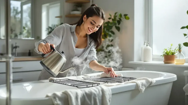 Met deze badkamertruc maak je ovenroosters in 30 minuten schoon zonder schrobben of agressieve middelen te gebruiken