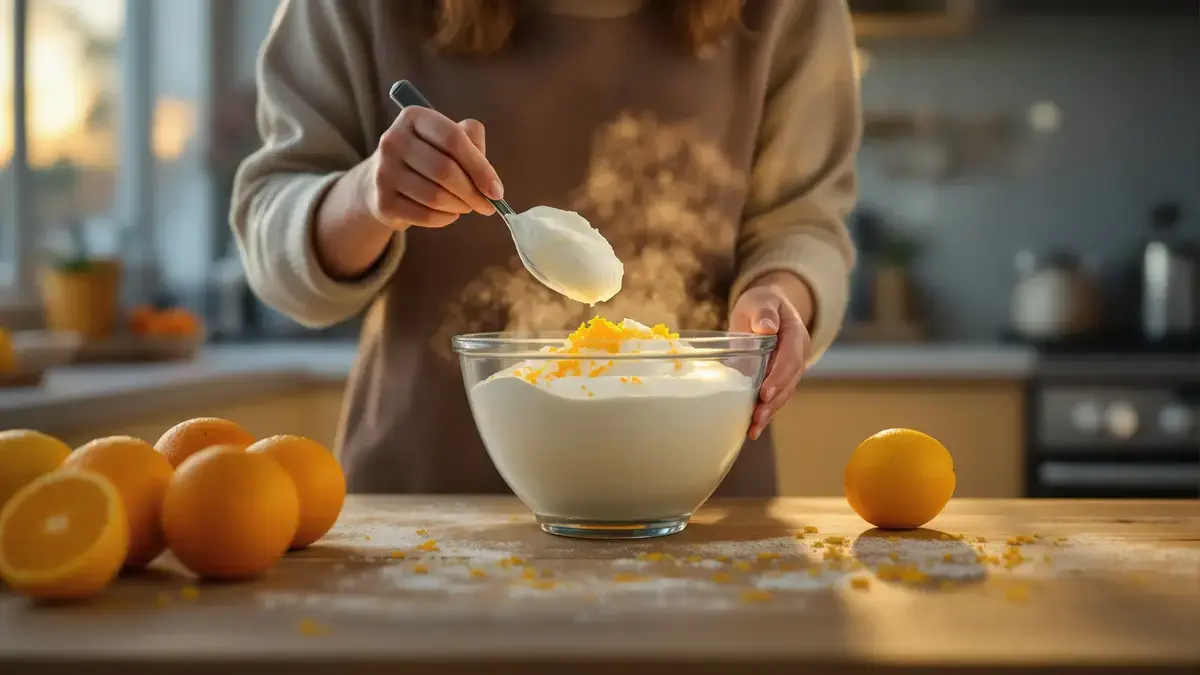 Citrusvruchten een beetje room en een paar minuten voorbereiding in de keuken
