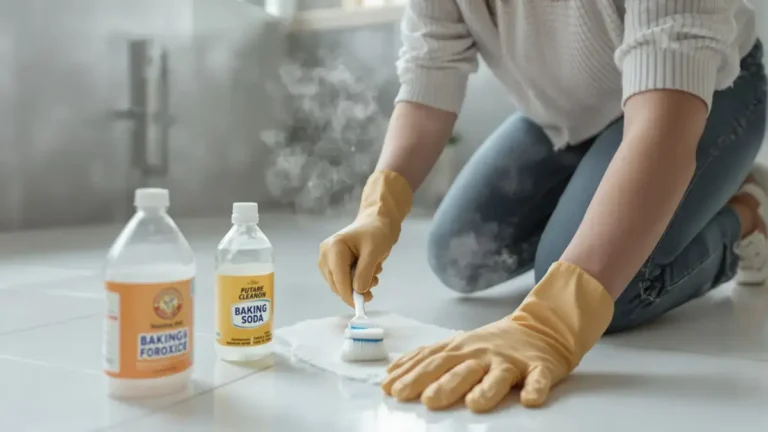 Zelfgemaakte mix met 4 ingrediënten een snelle en vaak onbekende oplossing voor stralende voegen in de badkamer