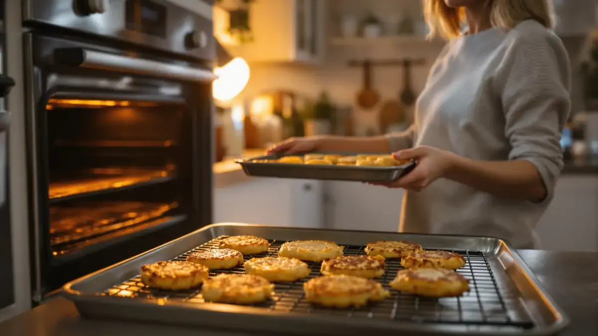 Maak in 10 minuten deze knapperige aardappelkoekjes uit de oven die lichter en smakelijker zijn dan frietjes