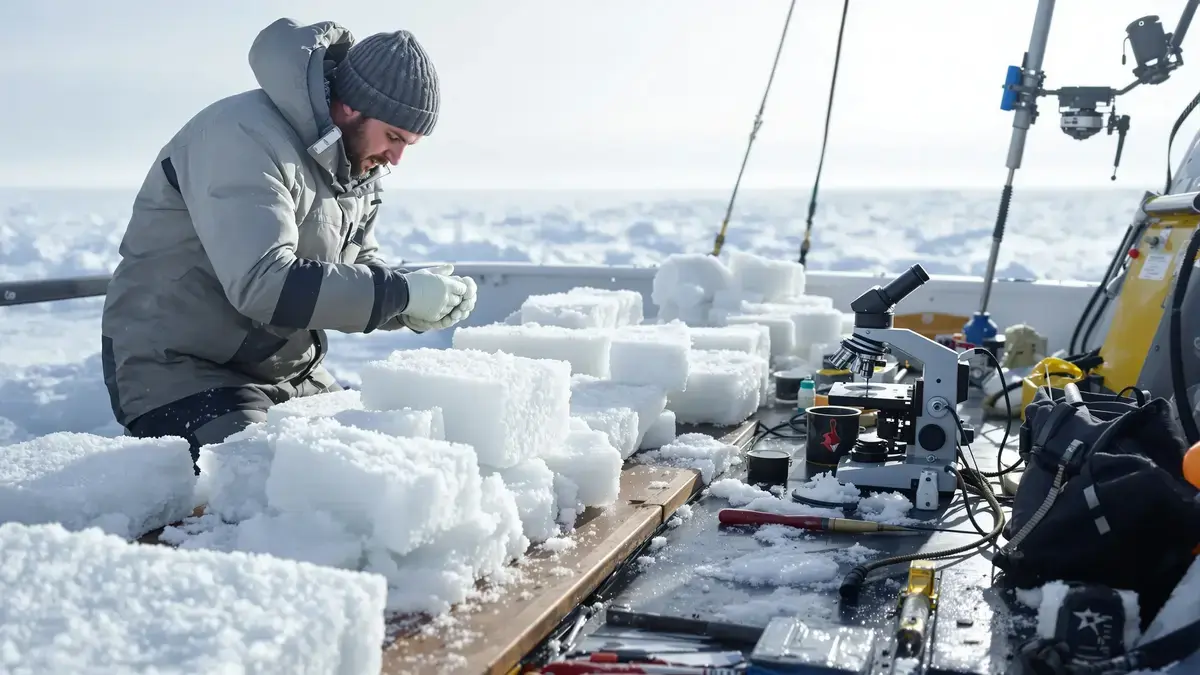 Microscopische wezens bewegen zich voort in het Arctische ijs bij min 15 graden Celsius een vaak onderschat verontrustend feit