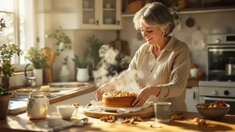 In 35 minuten in de oven verspreidt deze notentaart een heerlijke geur door het huis met ingrediënten die we allemaal in onze voorraadkast hebben