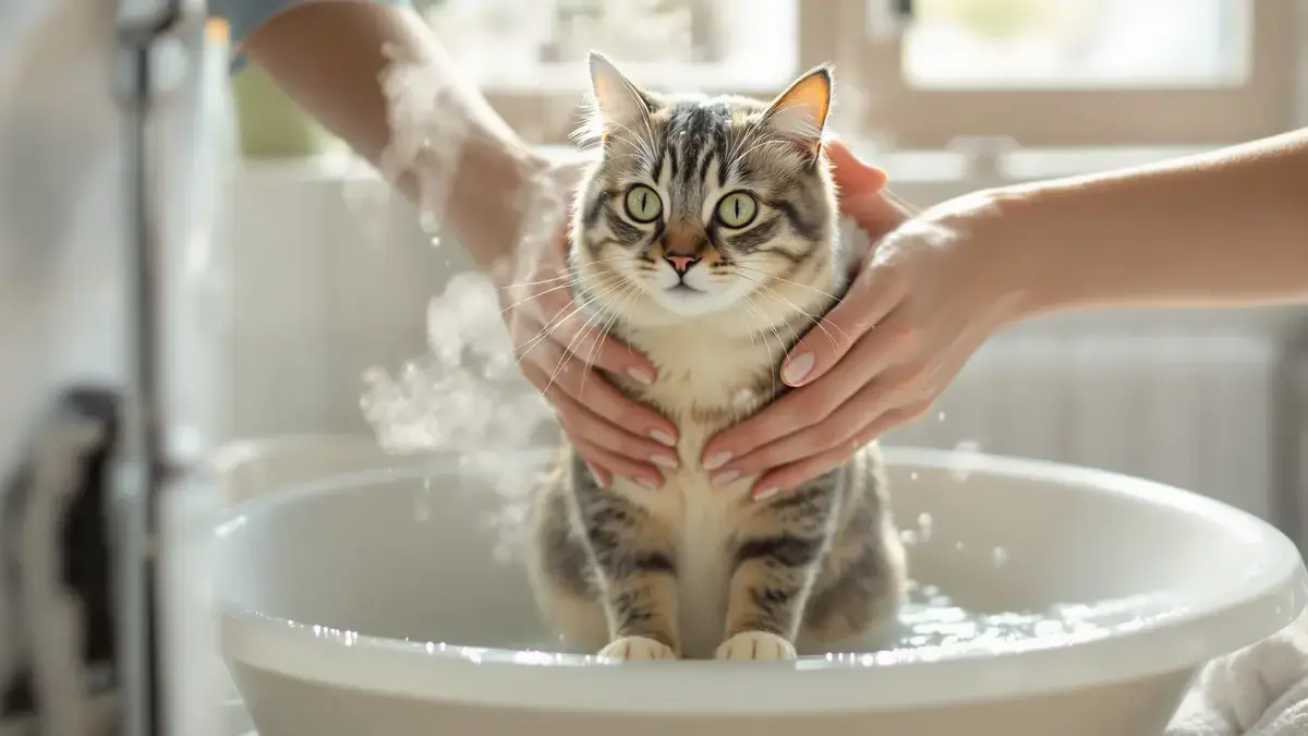 Deze simpele methode maakt het wassen van uw kat stressvrij voor zowel hem als u