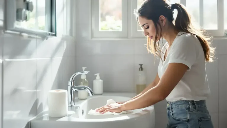 Deze truc met in azijn gedrenkt toiletpapier lost een badkamerprobleem op dat velen negeren