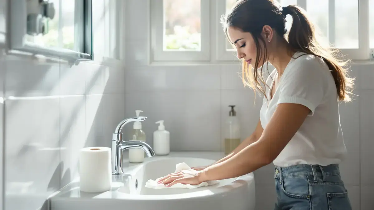 Deze truc met in azijn gedrenkt toiletpapier lost een badkamerprobleem op dat velen negeren