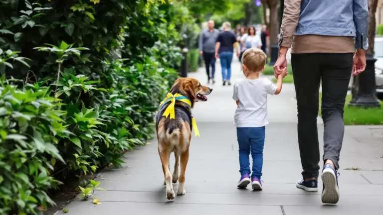 Uw kind leren wat te doen bij een hond met een gele lint kan zijn leven redden